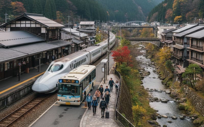 下部温泉を車なしで満喫!電車・バスで行く周辺観光完全ガイド